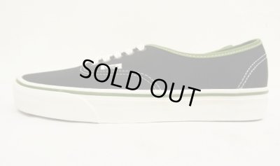 画像3: VANS "SALES SAMPLE" AUTHENTIC キャンバス スニーカー ブラック/オリーブトリム (一点物/NEW)