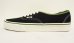 画像3: VANS "SALES SAMPLE" AUTHENTIC キャンバス スニーカー ブラック/オリーブトリム (一点物/NEW) (3)