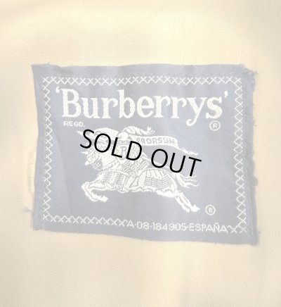 画像2: 90'S BURBERRYS ウール ラグランスリーブ コート ネイビー スペイン製 (VINTAGE)