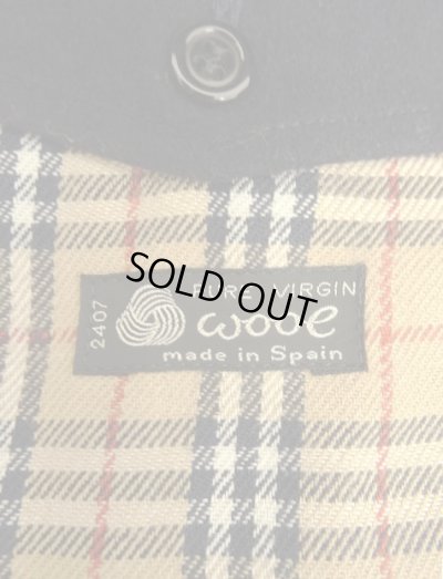 画像5: 90'S BURBERRYS ウール ラグランスリーブ コート ネイビー スペイン製 (VINTAGE)