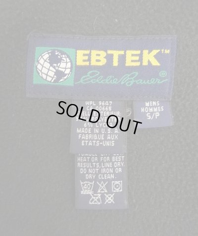 画像2: 90'S EDDIE BAUER "EBTEK" ハーフジップ フリースシャツ ブラック USA製 (VINTAGE)
