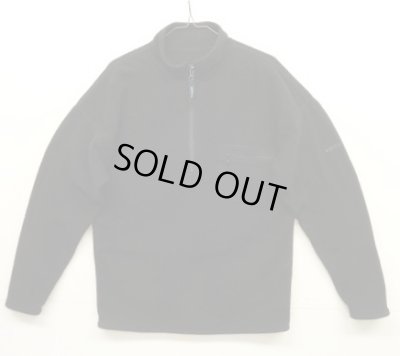 画像1: 90'S EDDIE BAUER "EBTEK" ハーフジップ フリースシャツ ブラック USA製 (VINTAGE)