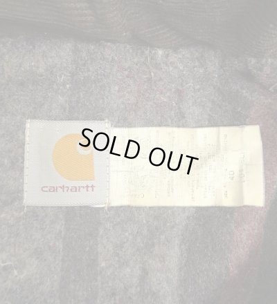画像2: 80'S CARHARTT "TRADITIONAL COAT" フード付き 裏地ブランケット ダックジャケット ブラック USA製 (VINTAGE)
