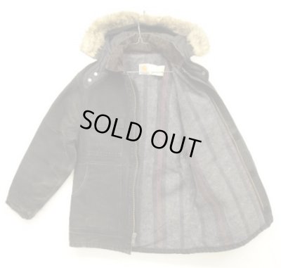 画像3: 80'S CARHARTT "TRADITIONAL COAT" フード付き 裏地ブランケット ダックジャケット ブラック USA製 (VINTAGE)