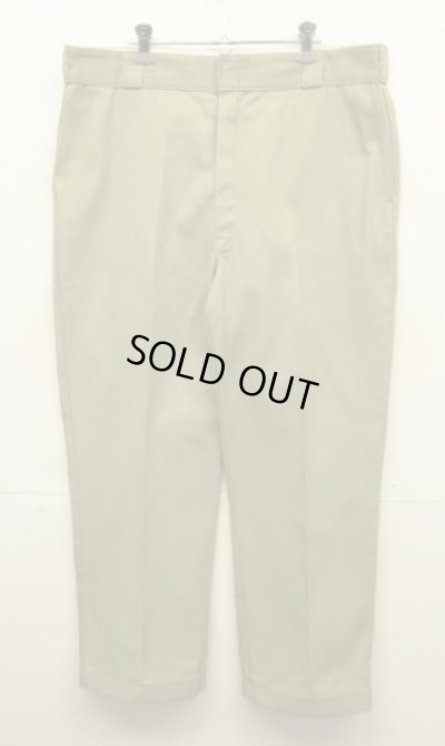 画像1: 90'S DICKIES 874 ワークパンツ ベージュ W38L30 USA製 (VINTAGE)