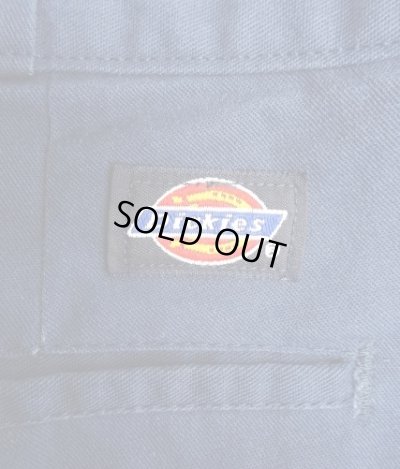 画像4: 90'S DICKIES ツープリーツ ワークパンツ ネイビー W34L30 USA製 (VINTAGE)