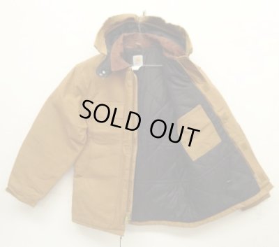 画像4: CARHARTT "TRADITIONAL COAT" フード付き 裏地キルティング ダックジャケット ブラウン USA製 (VINTAGE)