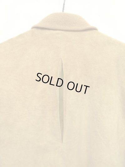 画像7: 80'S LL Bean "背面プリーツ" チンスト付き レザー ドリズラージャケット ベージュ USA製 (VINTAGE)