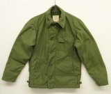 60'S アメリカ軍 US NAVY "A-2" 背面ステンシル デッキジャケット ミリタリーグリーン (VINTAGE)