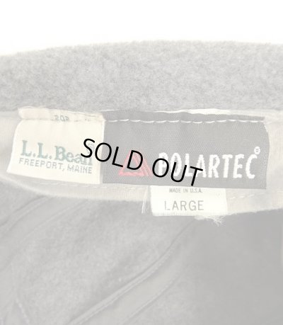 画像10: 90'S LL Bean "POLARTEC" 筆記体ロゴ 耳当て付き フリース ロングビルキャップ グレー USA製 (VINTAGE)