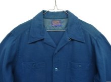 他の写真1: 70'S PENDLETON "BOARD SHIRT" ウール オープンカラーシャツ ブルー USA製 (VINTAGE)