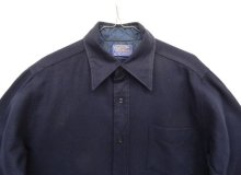 他の写真1: 70'S PENDLETON 片側ポケット ウールシャツ ネイビー USA製 (VINTAGE)