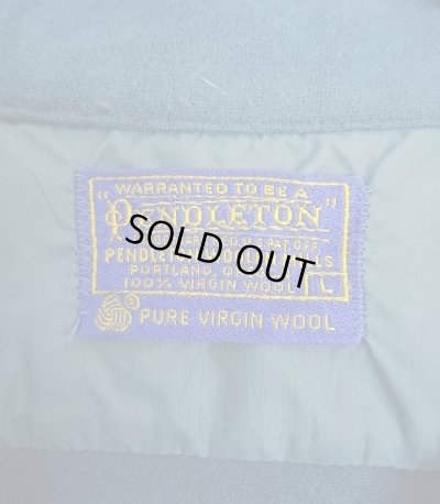 画像2: 70'S PENDLETON "BOARD SHIRT" ウール オープンカラーシャツ ブルー USA製 (VINTAGE)