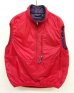 画像1: 90'S PATAGONIA 中綿入り パフボールベスト レッド/パープル USA製 (VINTAGE) (1)