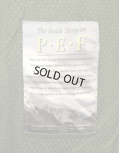 画像5: 90'S PATAGONIA 裏地P.E.F ライトX カーディガン ブラック USA製 (VINTAGE)