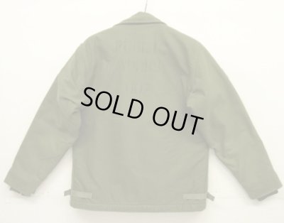 画像5: 70'S アメリカ軍 US NAVY "A-2" 背面ステンシル デッキジャケット ミリタリーグリーン (VINTAGE)