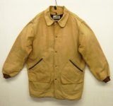 80'S LL Bean 裏地ウールライナー付き ダックコート フェードブラウン USA製 (VINTAGE)