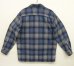 画像3: 90'S PENDLETON "BOARD SHIRT" ウール オープンカラーシャツ ブルーチェック (VINTAGE) (3)