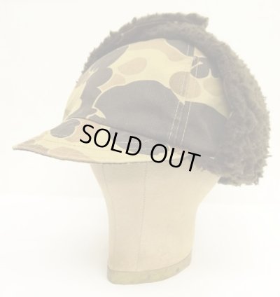 画像5: 80'S COLUMBIA "GORE-TEX" 裏地ボアフリース 耳当て付き 2WAYキャップ ダックハンターカモ USA製 (VINTAGE)