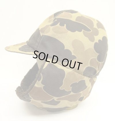 画像3: 80'S COLUMBIA "GORE-TEX" 裏地ボアフリース 耳当て付き 2WAYキャップ ダックハンターカモ USA製 (VINTAGE)