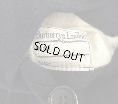 画像4: 80'S BURBERRYS ウール/カシミア バルマカーンコート ネイビー イングランド製 (VINTAGE)