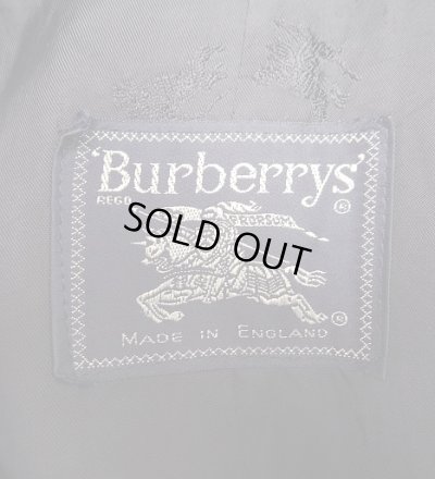 画像2: 80'S BURBERRYS ウール/カシミア バルマカーンコート ネイビー イングランド製 (VINTAGE)