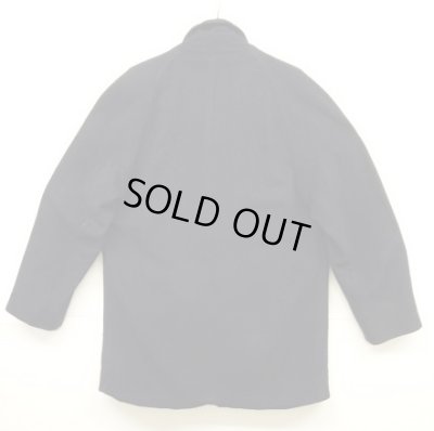 画像6: 90'S BURBERRYS チンスト付き ウール ラグランスリーブ ハーフコート ネイビー スペイン製 (VINTAGE)