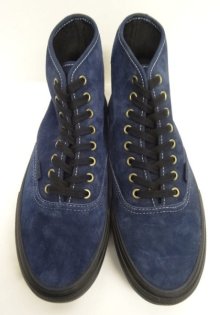 他の写真1: VANS "SALES SAMPLE" SKATE AUTHENTIC HIGH スウェード スニーカー ネイビー (一点物/NEW)