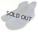 VANS "SALES SAMPLE" SKATE AUTHENTIC HIGH スウェード スニーカー ネイビー (一点物/NEW)