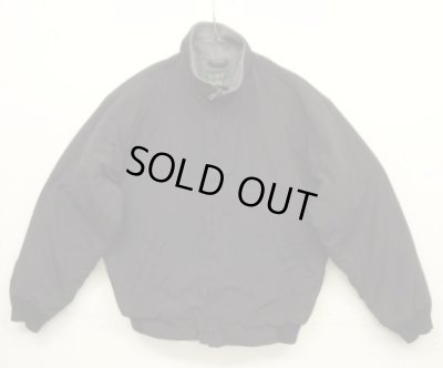 画像1: 90'S J.CREW 旧タグ 裏地フリース ナイロン ドリズラージャケット ブラック USA製 (VINTAGE)