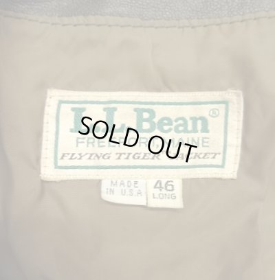 画像2: 80'S LL Bean "THINSULATE入り" A-2 レザー フライトジャケット ダークブラウン USA製 (VINTAGE)