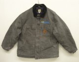 CARHARTT "TRADITIONAL COAT" 裏地キルティング ダックジャケット ダークグレー (VINTAGE)