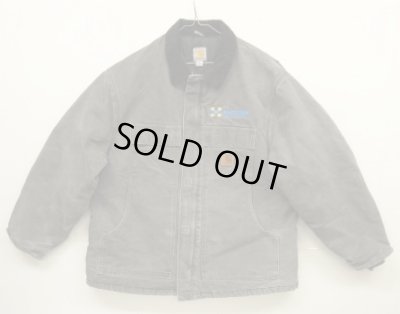 画像1: CARHARTT "TRADITIONAL COAT" 裏地キルティング ダックジャケット ダークグレー (VINTAGE)