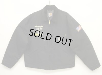 画像1: CARHARTT "DETROIT JACKET" 裏地ブランケット ダックジャケット ブラック USA製 (DEADSTOCK)