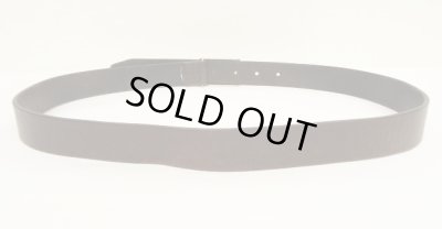 画像6: 90'S J.CREW シルバーバックル レザーベルト 茶芯 ブラック(ブラウン)イングランド製 (VINTAGE)