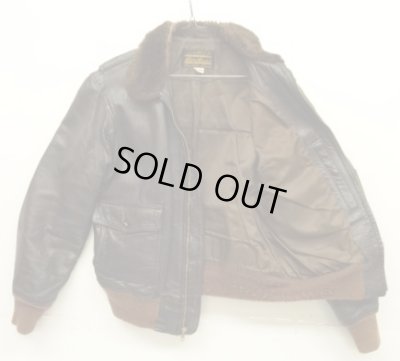 画像4: 70'S EDDIE BAUER "G-1" 黒タグ チンスト付き レザー フライトジャケット ブラウン (VINTAGE)