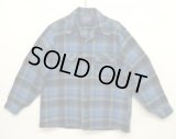 70'S PENDLETON "BOARD SHIRT" ウール オープンカラーシャツ チェック柄 USA製 (VINTAGE)