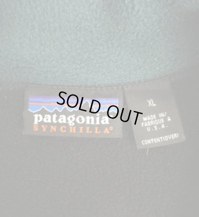 画像2: 90'S PATAGONIA "SYNCHILLA" フルジップ フリースベスト ブラック USA製 (VINTAGE)