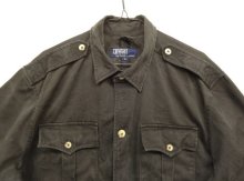 他の写真1: 90'S RALPH LAUREN コットンツイル サファリジャケット ブラック (VINTAGE)