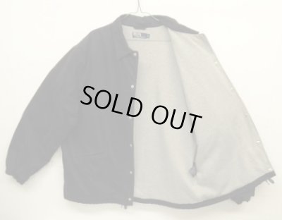 画像3: 90'S RALPH LAUREN 裏地スウェット コーチジャケット ダークネイビー (VINTAGE)