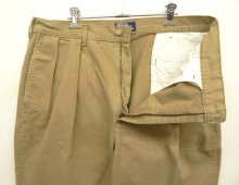 他の写真1: 90'S RALPH LAUREN ツープリーツ チノパンツ タン USA製 (VINTAGE)