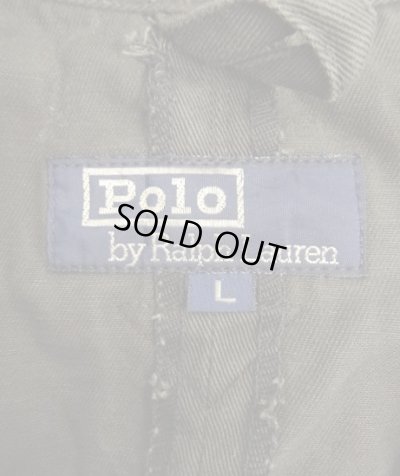 画像2: 90'S RALPH LAUREN コットンツイル サファリジャケット ブラック (VINTAGE)