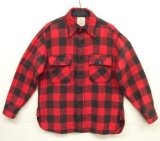80'S KINGSFIELD マチ付き ウール ワークシャツ チェック柄 (VINTAGE)