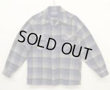 70'S PENDLETON "BOARD SHIRT" ウール オープンカラーシャツ チェック柄 USA製 (VINTAGE)