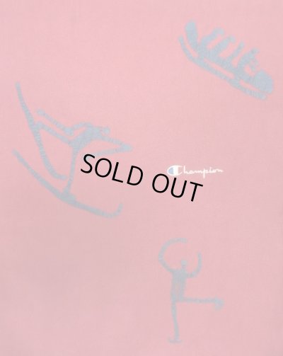 画像5: 90'S CHAMPION "両面＆右袖プリント" 刺繍タグ リバースウィーブ ダークレッド USA製 (VINTAGE)