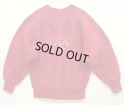 画像6: 90'S CHAMPION "両面＆右袖プリント" 刺繍タグ リバースウィーブ ダークレッド USA製 (VINTAGE)