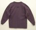 画像3: 90'S PATAGONIA 黒タグ オーバルロゴ刺繍 長袖 ポケット付きTシャツ グレープ USA製 (VINTAGE) (3)