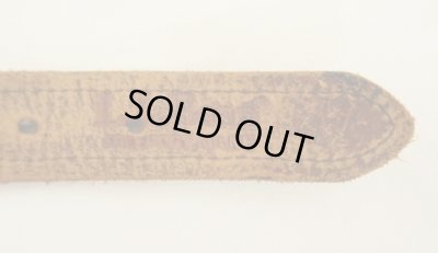 画像3: 90'S LL Bean "SOLID BRASSバックル" メッシュレザーベルト ブラウン USA製 (VINTAGE)