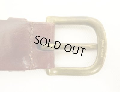 画像6: 90'S LL Bean "SOLID BRASSバックル" メッシュレザーベルト ブラウン USA製 (VINTAGE)