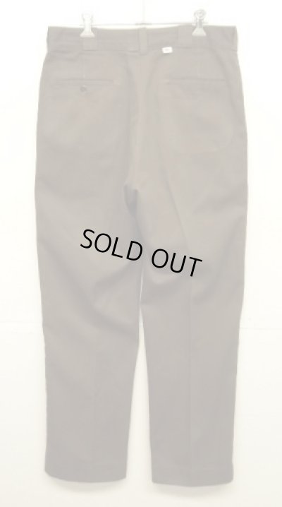 画像1: 70'S DICKIES 874 チビタグ ワークパンツ ブラウン TALONアルミジップ USA製 (VINTAGE)